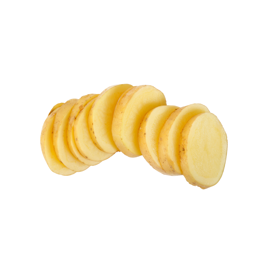 sliced potatoes